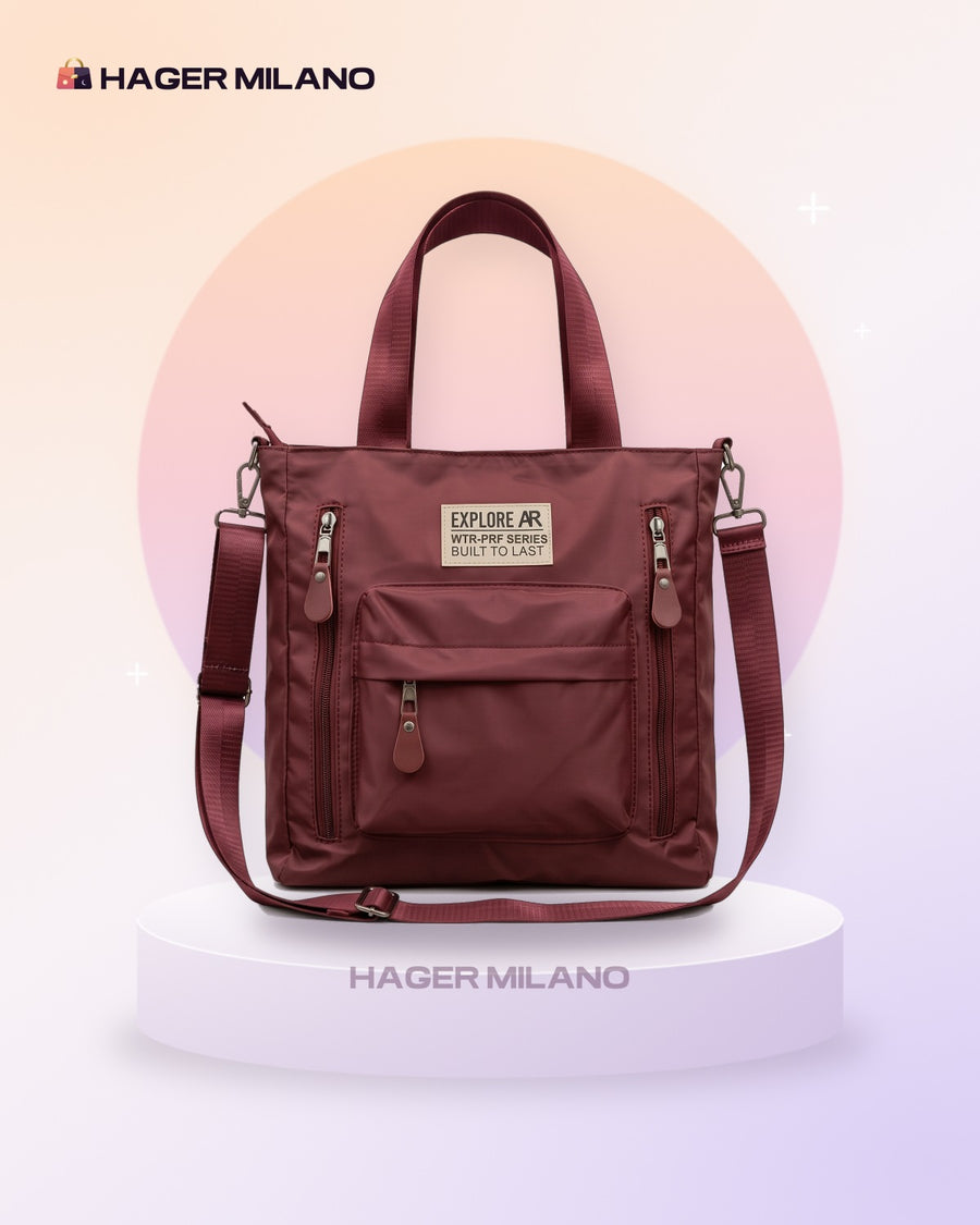 Mashawir Tote Burgundy